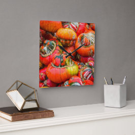 Relógio Quadrado Bombas coloridas