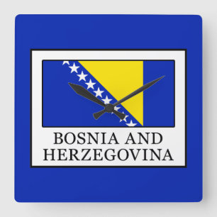 Relógio Quadrado Bosnia and Herzegovina
