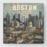 Boston, horizonte da cidade de Massachusetts com m
