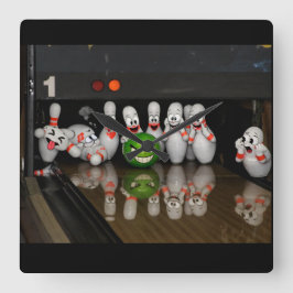 Relógio Quadrado Bowling 