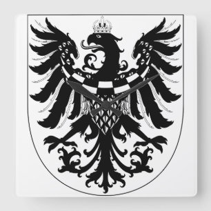 Relógio Quadrado Brasão de armas da Carníola