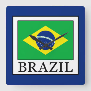 Relógio Quadrado Brasil