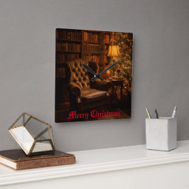 Relógio Quadrado Brilho festivo