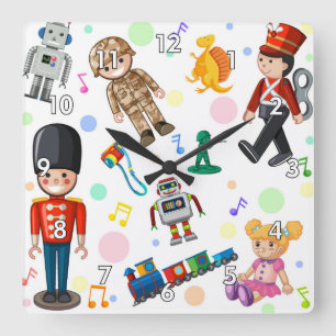 Relógio Quadrado Brinquedos bonitos para crianças