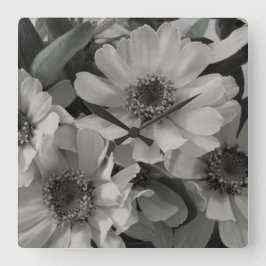 Relógio Quadrado Brown Eyed flores de Susan