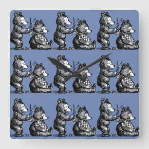 Relógio Quadrado Cabeleireiro agradável de Beary