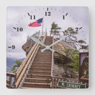 Relógio Quadrado Caminho para Chimney Rock