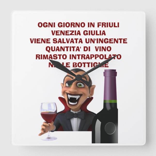 Relógio Quadrado Camiseta básica de uso masculino (Frente)