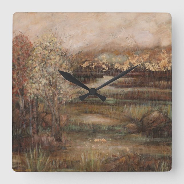 Relógio Quadrado Campo de Sonhos I (Frente)