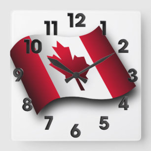 Relógio Quadrado Canadense