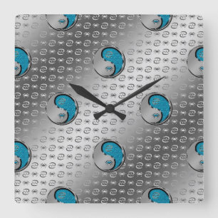 Relógio Quadrado Cancer o caranguejo