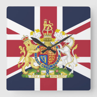 Relógio Quadrado CAPA DE TELEFONE de bandeira do Reino Unido