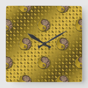 Relógio Quadrado Capricórnio do Mar