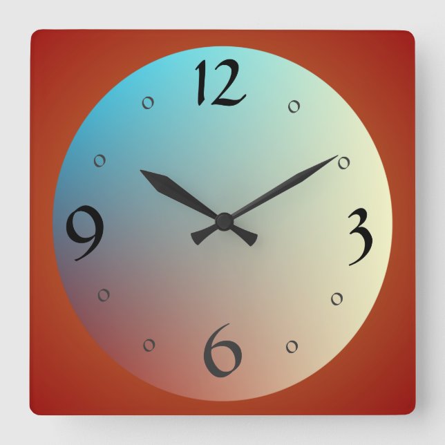 Relógio Quadrado Cara grande com os grandes pulsos de disparo da (Frente)