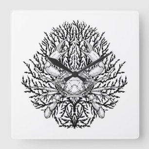 Relógio Quadrado Caranguejo