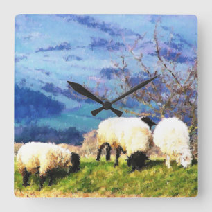 RELÓGIO QUADRADO CARNEIROS