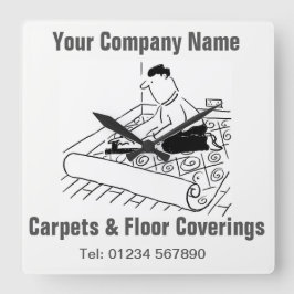 Relógio Quadrado Carpets & Floor Coverings Cartoon