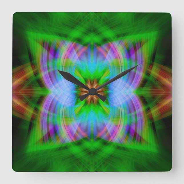 Relógio Quadrado Carregado (Frente)