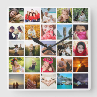 Relógio Quadrado Carregar foto