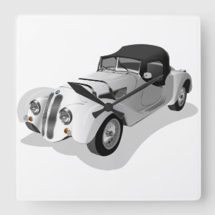 Relógio Quadrado Carro vintage