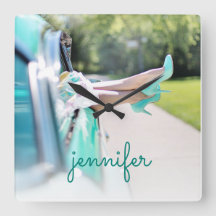 Carro vintage Mint Green High Heels - Garota Retro