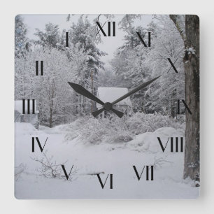 Relógio Quadrado Casa boa velha no pulso de disparo inverso do