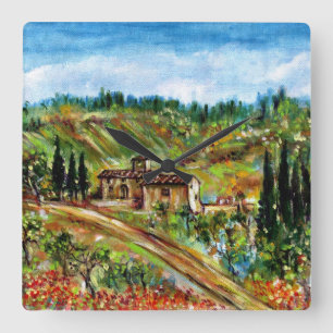 RELÓGIO QUADRADO CASA DA QUINTA VELHA EM TOSCÂNIA