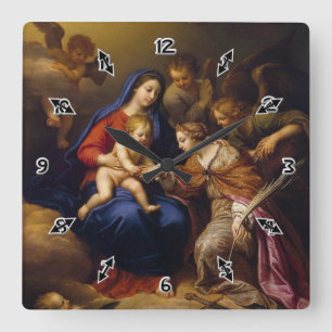 Relógio Quadrado Casamento Místico da Rua Catherine