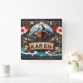 Relógio Quadrado Castor, Registros, Sinalizadores e Montanhas