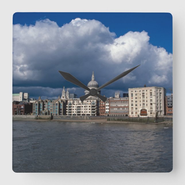 Relógio Quadrado Catedral de Paul da rua (Frente)