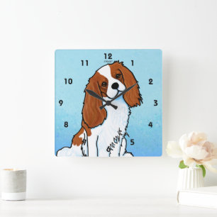 Relógio Quadrado Cavalier King Charles Acrylic Wall Clock