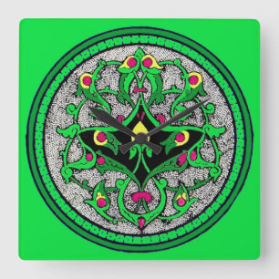 Relógio Quadrado Celtic cartouche