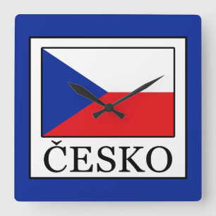 Relógio Quadrado Česko