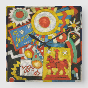 Relógio Quadrado Céu por Marsden Hartley, Expressionismo Antigo