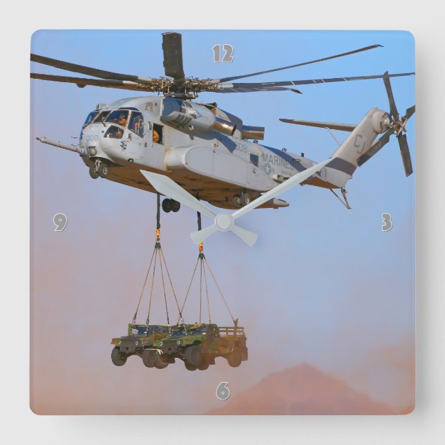 RELÓGIO QUADRADO CH-53K KING STALLION (Frente)