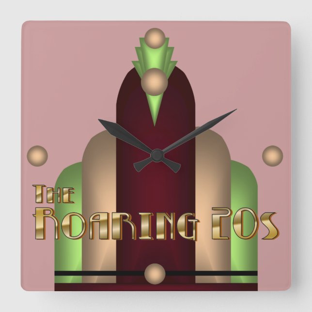 Relógio Quadrado Charleston (Frente)