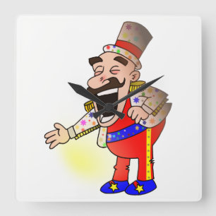 Relógio Quadrado Chef de Circo