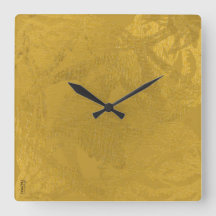 Chic Dourada Abstrato Floral