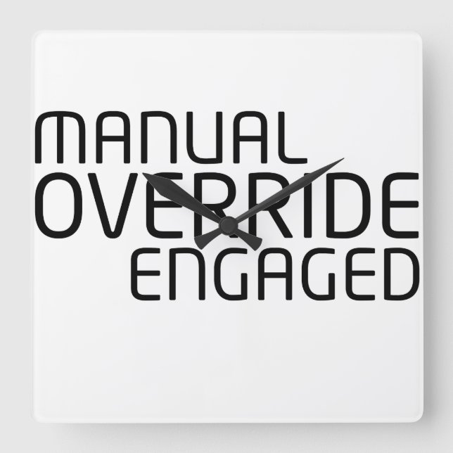 Relógio Quadrado Chronological Sync Technical Clock (Frente)