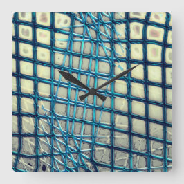 Relógio Quadrado Cinto-cinza desfocado semelhante ao emaranhado da 