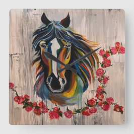 Relógio Quadrado Círculo do Vencedor