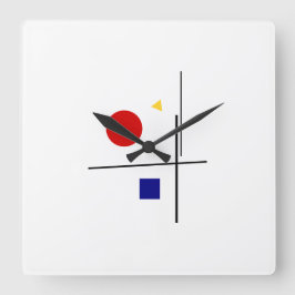 Relógio Quadrado Classic Bauhaus Design