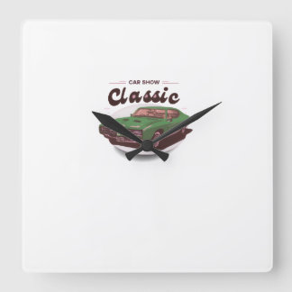 Relógio Quadrado Classic Car Show