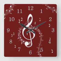 Climactic G Clef Music Red w/ White Numbers