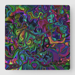 Relógio Quadrado Clock Grande Derretido no Cérebro