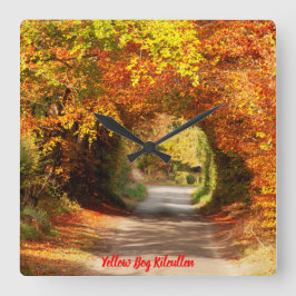 Relógio Quadrado Clock Yellow Bog Kilcullen