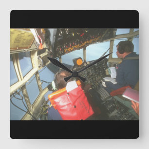 Relógio Quadrado Cockpit de aeronaves C-130 Hércules_Militares