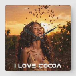 RELÓGIO QUADRADO COCOA - IVORY COAST