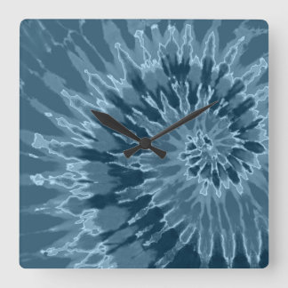 Relógio Quadrado Colhete Espiral Azul Dusty Colhido
