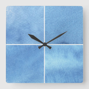 Relógio Quadrado colorful watercolor background for your 4